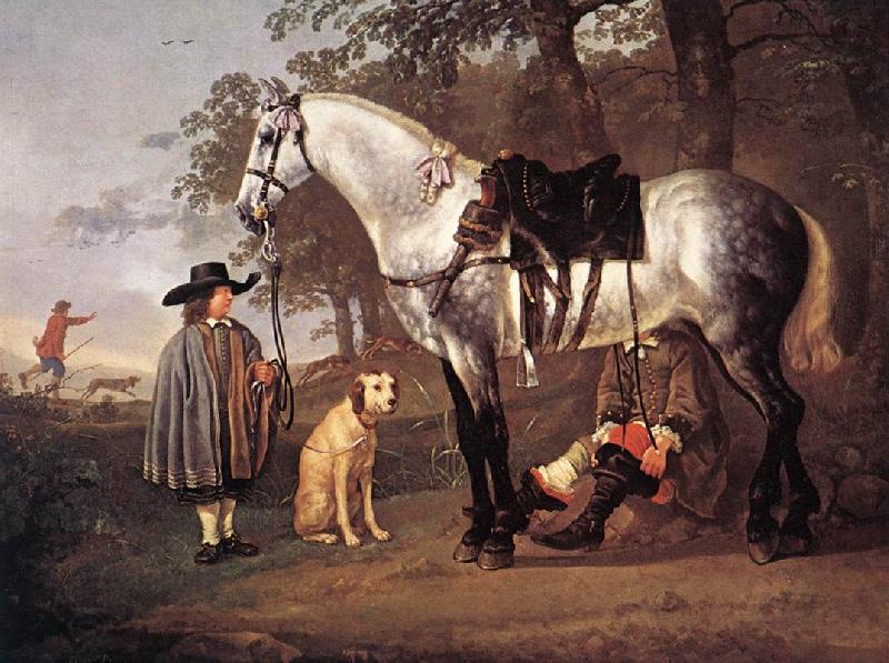 CUYP, Aelbert Grey Horse in a Landscape dfg China oil painting art